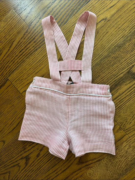 Other - Carmen Linen Shorts with braces in faded red stripe 2t